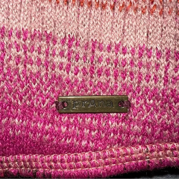 prAna Women’s Wool Blend Pink Purple Ombré Sweater Sz XS - Picture 5 of 8